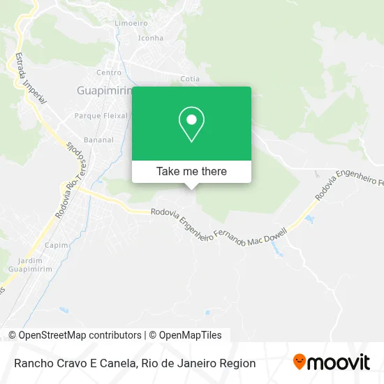 Rancho Cravo E Canela map