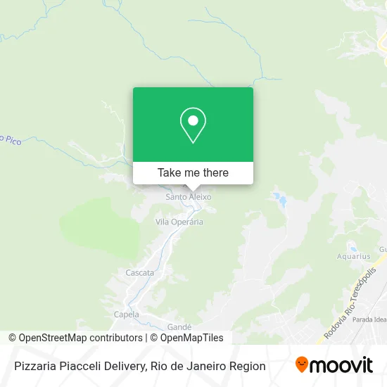 Pizzaria Piacceli Delivery map