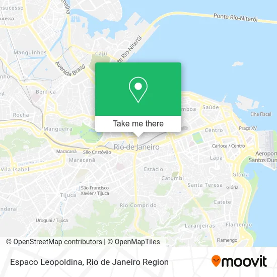 Espaco Leopoldina map