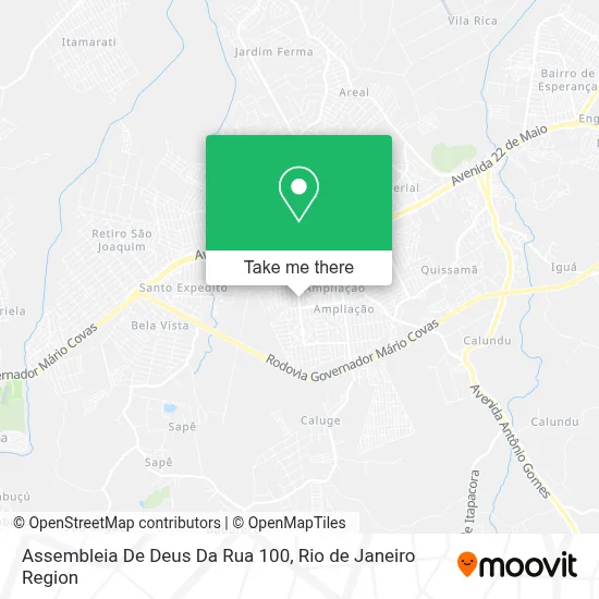 Assembleia De Deus Da Rua 100 map