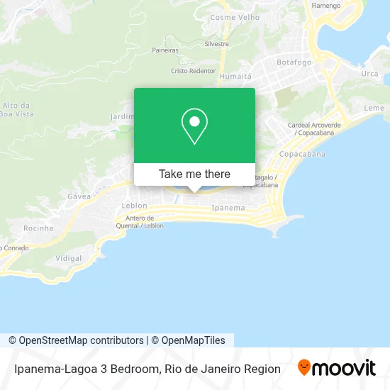 Ipanema-Lagoa 3 Bedroom map