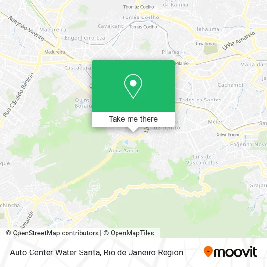 Auto Center Water Santa map