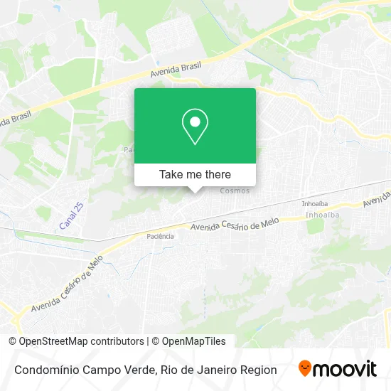 Condomínio Campo Verde map