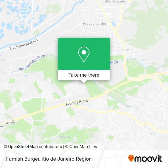 Famish Burger map