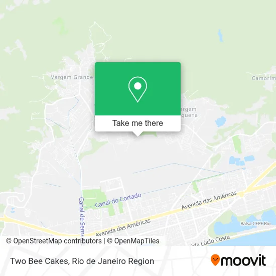Two Bee Cakes map