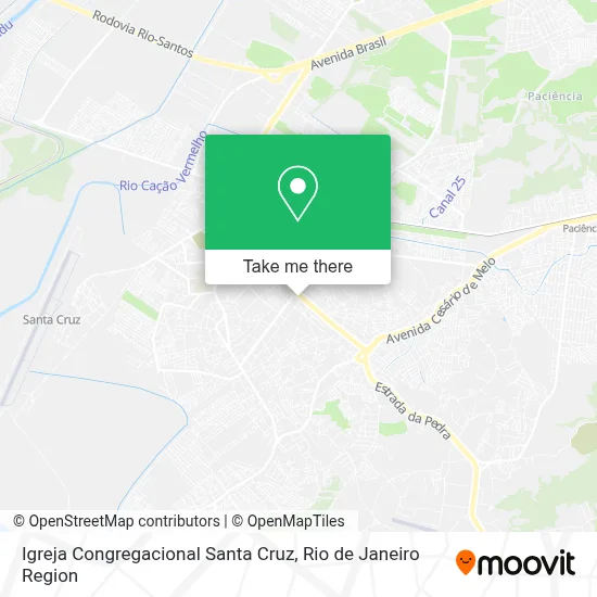 Igreja Congregacional Santa Cruz map