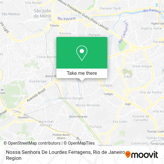 Nossa Senhora De Lourdes Ferragens map