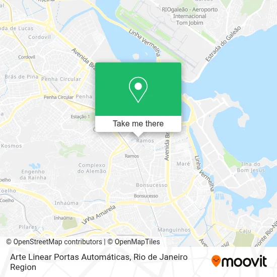Arte Linear Portas Automáticas map