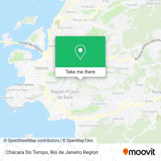 Chácara Do Tempo map