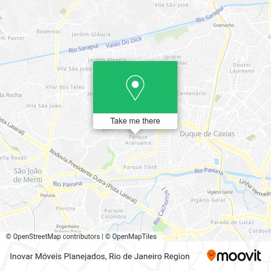 Inovar Móveis Planejados map