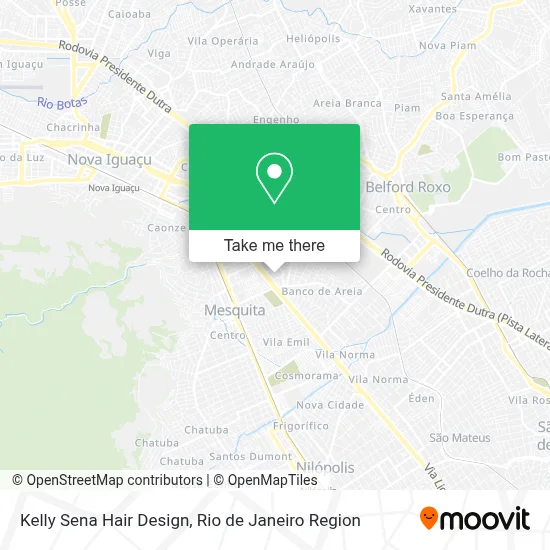 Kelly Sena Hair Design map