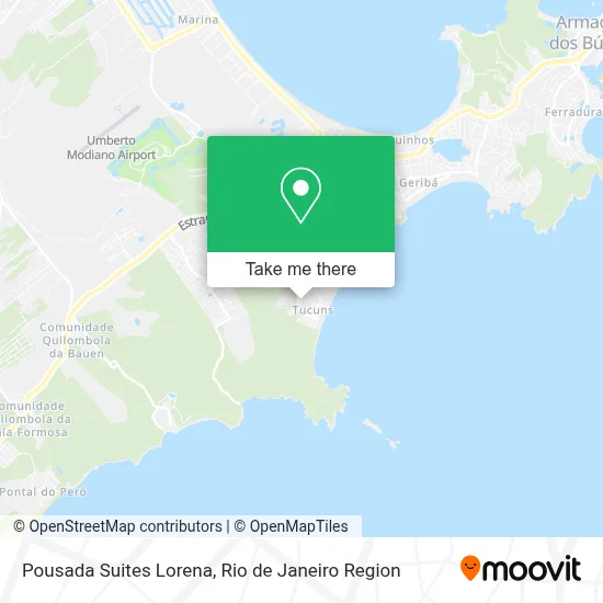 Pousada Suites Lorena map