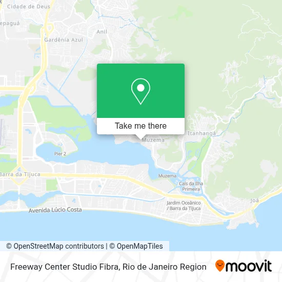 Freeway Center Studio Fibra map