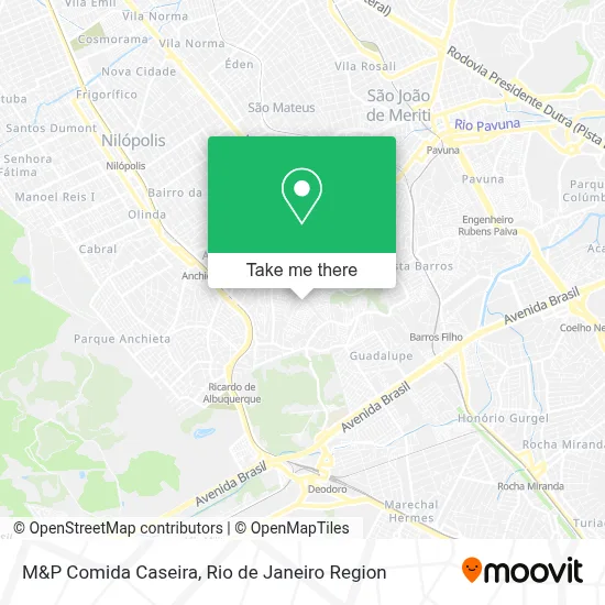 M&P Comida Caseira map