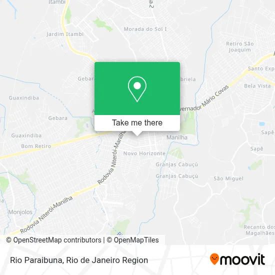 Rio Paraibuna map