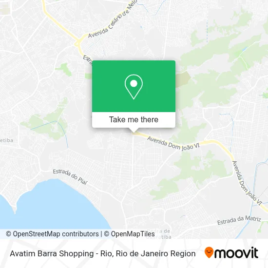 Avatim Barra Shopping - Rio map