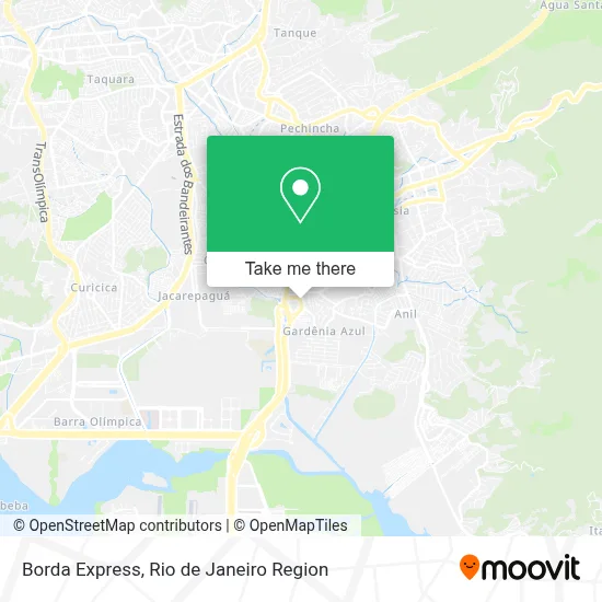 Borda Express map