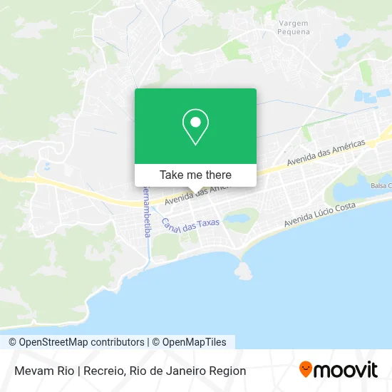 Mevam Rio | Recreio map