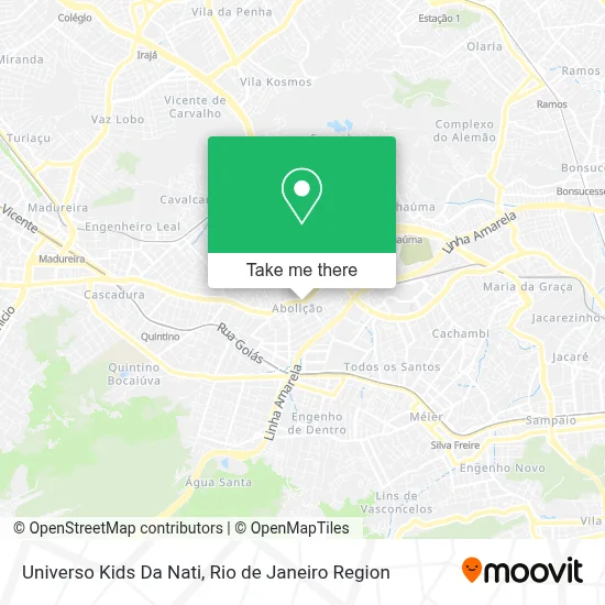 Universo Kids Da Nati map