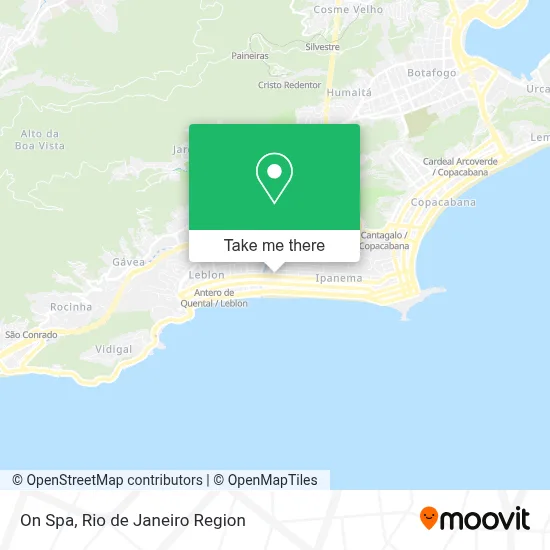 On Spa map