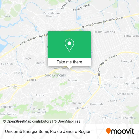 Unicomb Energia Solar map