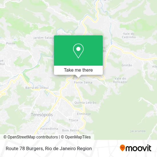 Route 78 Burgers map