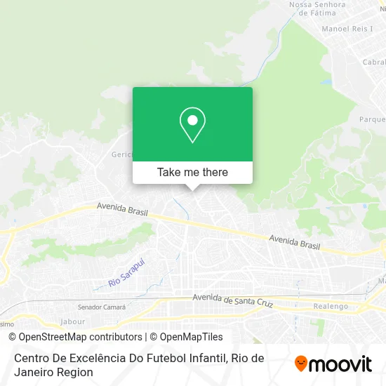 Centro De Excelência Do Futebol Infantil map