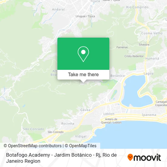 Botafogo Academy - Jardim Botânico - Rj map