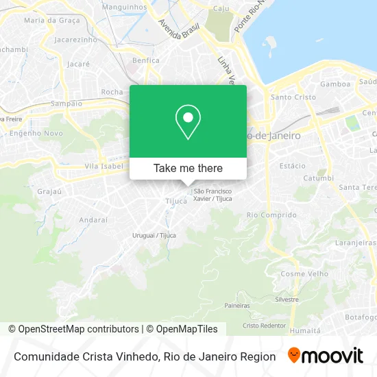 Comunidade Crista Vinhedo map