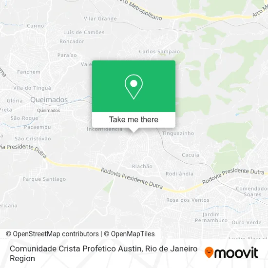Comunidade Crista Profetico Austin map