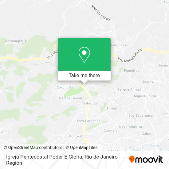 Igreja Pentecostal Poder E Glória map
