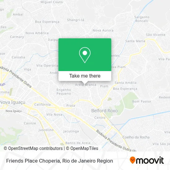 Friends Place Choperia map