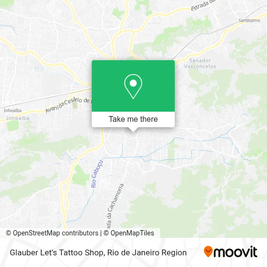 Glauber Let's Tattoo Shop map