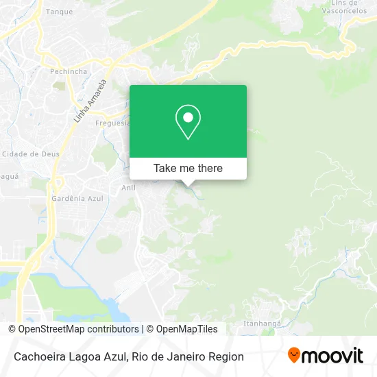Cachoeira Lagoa Azul map