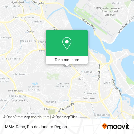 M&M Deco map