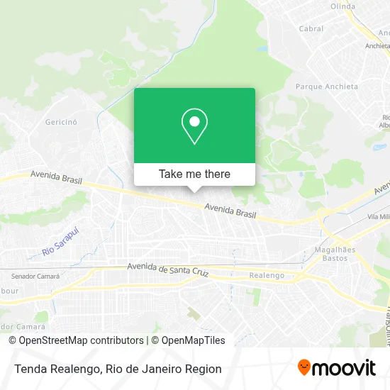 Tenda Realengo map
