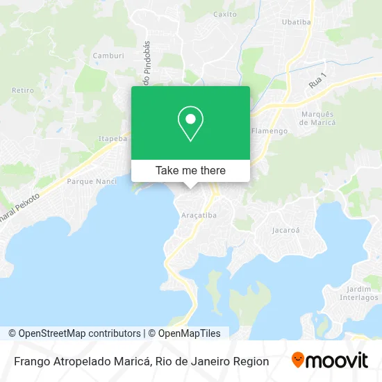 Frango Atropelado Maricá map