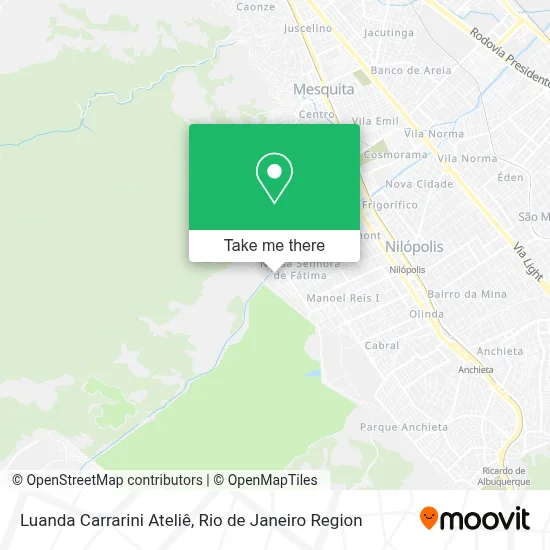 Luanda Carrarini Ateliê map