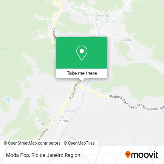 Moda Pop map