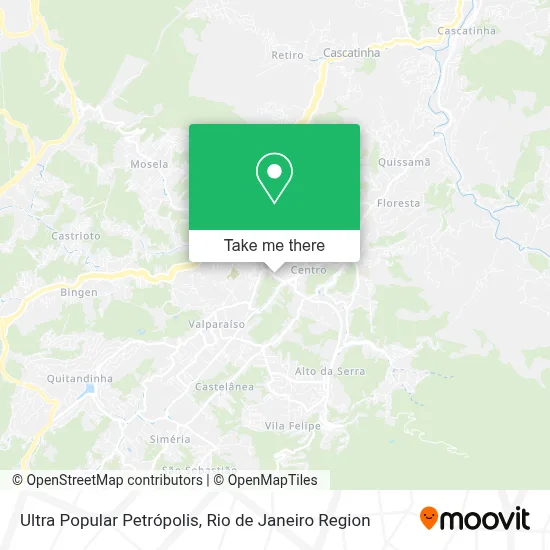 Ultra Popular Petrópolis map