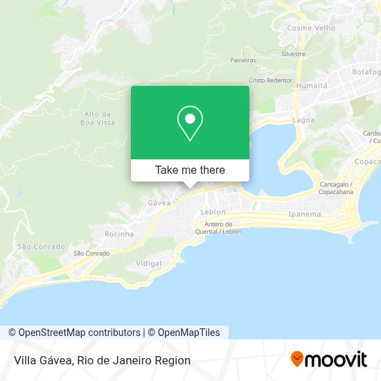 Villa Gávea map