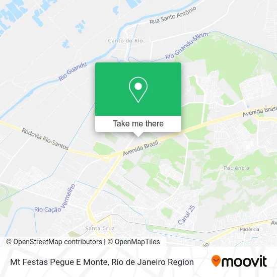 Mt Festas Pegue E Monte map