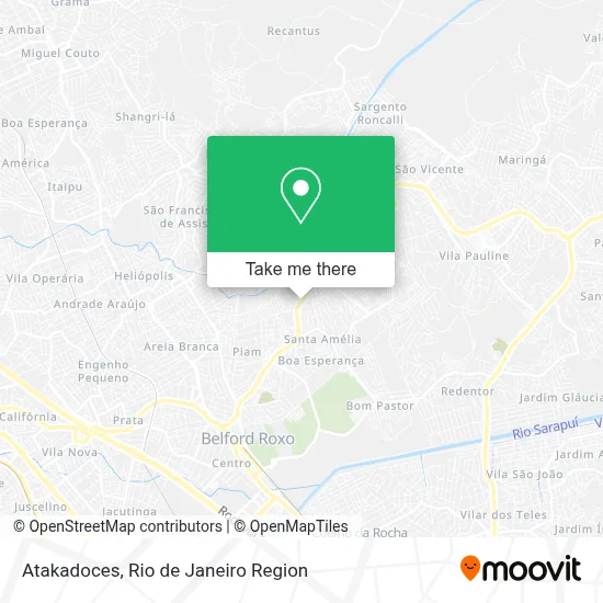 Atakadoces map