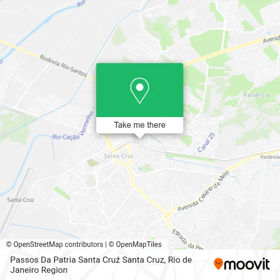 Passos Da Patria Santa Cruź Santa Cruz map