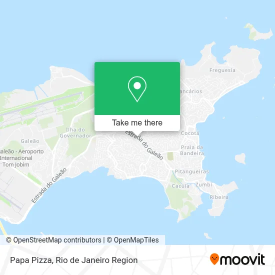 Papa Pizza map