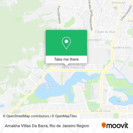Amakha Villas Da Barra map