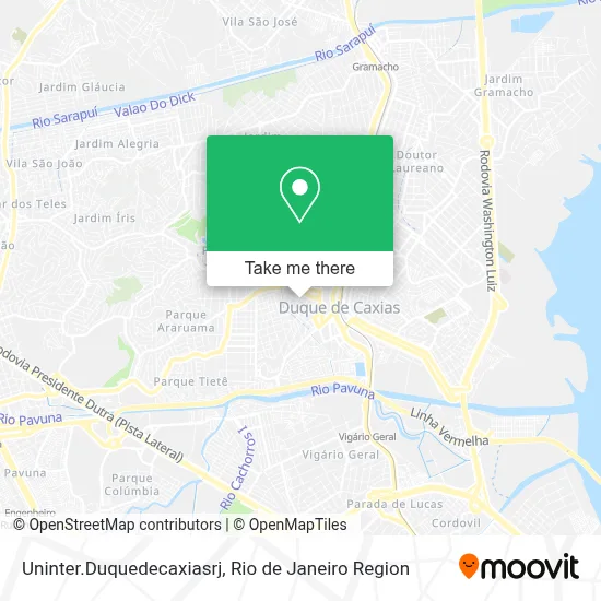 Uninter.Duquedecaxiasrj map