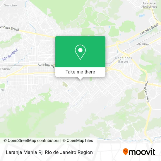 Laranja Mania Rj map