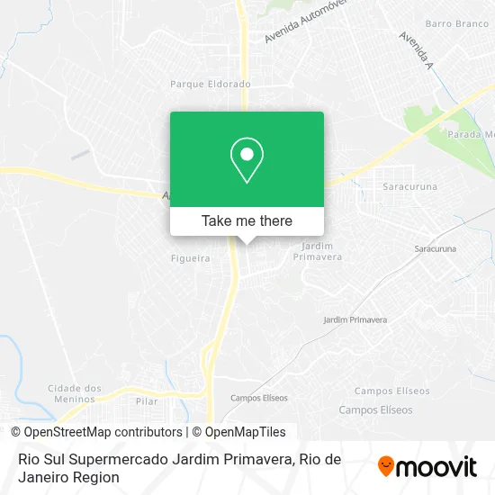 Rio Sul Supermercado Jardim Primavera map