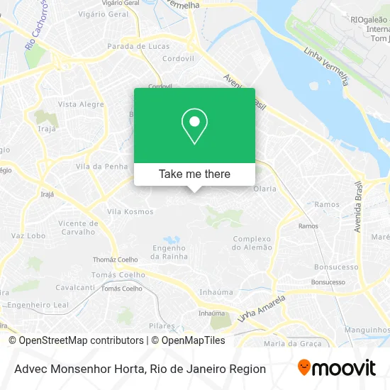 Advec Monsenhor Horta map